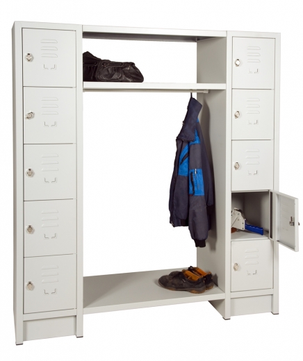 Garderobenschrank Styx mit 10 Schliefchern