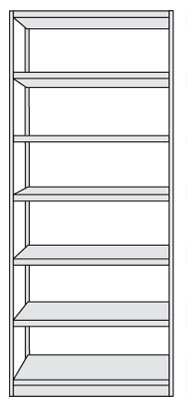 Broregal PR5 Grundfeld 2250x750mm(HxB)