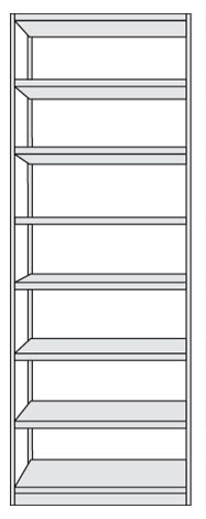 Broregal PR5 Grundfeld 2600x960mm(HxB)