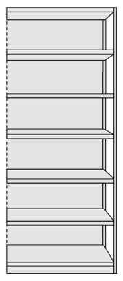 Broregal PR5R Anbaufeld 2250x960mm(HxB)