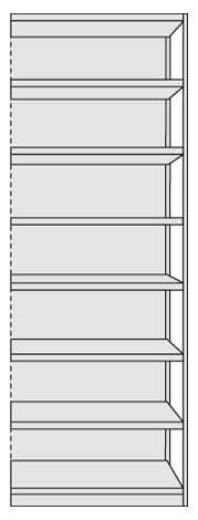 Broregal PR5R Anbaufeld 2600x960mm(HxB)