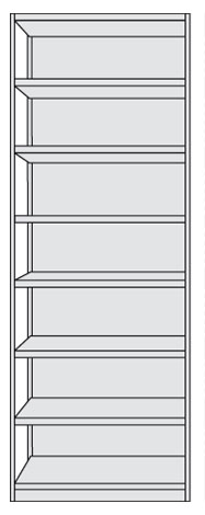 Broregal PR5R Grundfeld 2600x750mm(HxB)