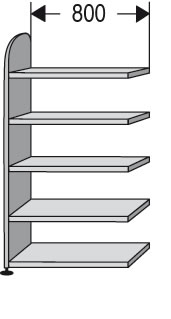 Ordnerregal - Broregal ,,DAO,, 800 mm breit