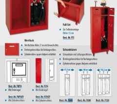 Feuerwehrschrank 3 Abteile