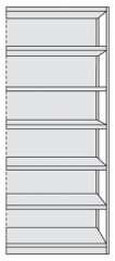 Broregal PR5R Anbaufeld 2250x960mm(HxB)