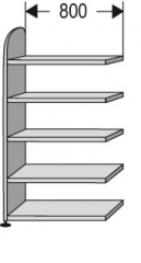 Ordnerregal - Broregal ,,DAO,, 800 mm breit