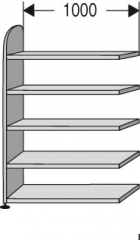 Ordnerregal - Broregal ,,DAO,, 1000mm breit
