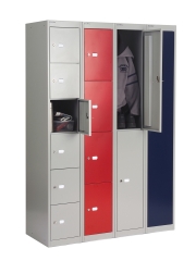 Schliefachschrank mit sechs Fcher